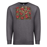Charcoal Heather Easter Butterflies Background Premium Sweatshirt - RanaPortraitStore
