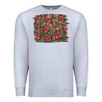 Heather Grey Easter Butterflies Background Premium Sweatshirt - RanaPortraitStore