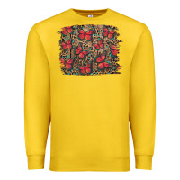 Lemon Easter Butterflies Background Premium Sweatshirt - RanaPortraitStore