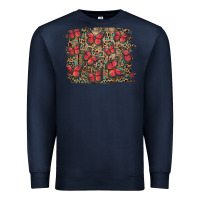 Navy Easter Butterflies Background Premium Sweatshirt - RanaPortraitStore