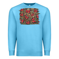 Ocean Blue Easter Butterflies Background Premium Sweatshirt - RanaPortraitStore