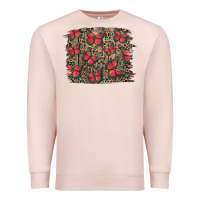 Pale Pink Easter Butterflies Background Premium Sweatshirt - RanaPortraitStore