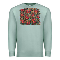 Seafoam Easter Butterflies Background Premium Sweatshirt - RanaPortraitStore