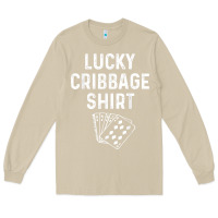 Mushroom funny cribbage shirt lucky card game player lover gift t shirt Long Sleeve Tee - linhVisuals