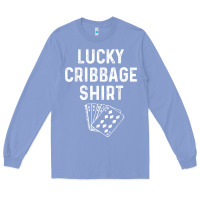 Colony Blue funny cribbage shirt lucky card game player lover gift t shirt Long Sleeve Tee - linhVisuals
