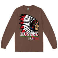 Chestnut hustle 247 gang clothing native american men gift t shirt t shirt Long Sleeve Tee - linhVisuals