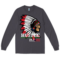 Smoke hustle 247 gang clothing native american men gift t shirt t shirt Long Sleeve Tee - linhVisuals