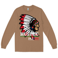 Toasted Coconut hustle 247 gang clothing native american men gift t shirt t shirt Long Sleeve Tee - linhVisuals