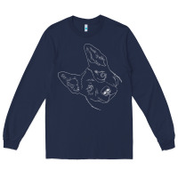 Navy funny australian cattle dog t shirt Long Sleeve Tee - linhVisuals