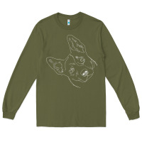 Army Green funny australian cattle dog t shirt Long Sleeve Tee - linhVisuals