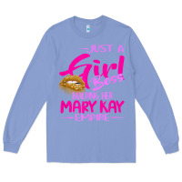 Colony Blue just a girl boss building her mary kay empire gift for women t shirt Long Sleeve Tee - linhVisuals