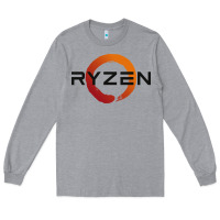 Heather Grey ryzen free world Long Sleeve Tee - linhVisuals