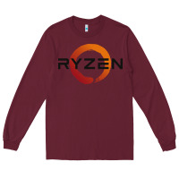 Burgundy ryzen free world Long Sleeve Tee - linhVisuals