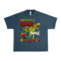 Midnight Navy ready to crush 4th grade Urban Heavy Tee - BundleAndBundleShop