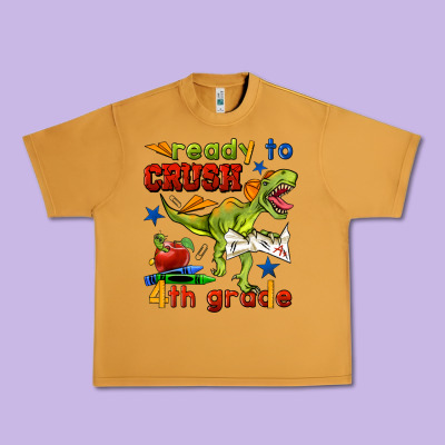 Ready To Crush 4th Grade Urban Heavy Tee Designed By Bundleandbundleshop
