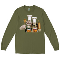 Army Green Wallace Gourmeat Long Sleeve Tee - linhVisuals