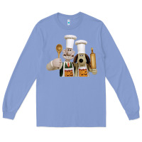 Colony Blue Wallace Gourmeat Long Sleeve Tee - linhVisuals