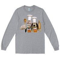Heather Grey Wallace Gourmeat Long Sleeve Tee - linhVisuals