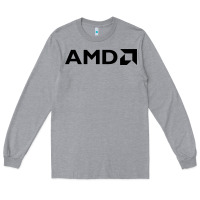 Heather Grey ryzen amd wine Long Sleeve Tee - linhVisuals