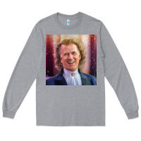 Heather Grey andre rieu violinist smile Long Sleeve Tee - linhVisuals