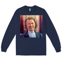 Navy andre rieu violinist smile Long Sleeve Tee - linhVisuals