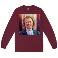 Burgundy andre rieu violinist smile Long Sleeve Tee - linhVisuals
