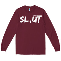 Burgundy salt lake utah slut Long Sleeve Tee - linhVisuals