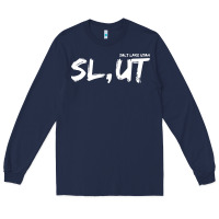 Navy salt lake utah slut Long Sleeve Tee - linhVisuals