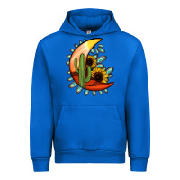 Cobalt turquoise desert moon Urban Hoodie - Jasminsmagicworld