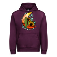 Mauve Wine turquoise desert moon Urban Hoodie - Jasminsmagicworld
