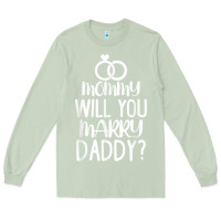 Matcha kids mommy will you marry my daddy funny marriage proposal t shirt Long Sleeve Tee - linhVisuals