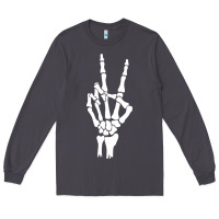 Smoke skeleton peace Long Sleeve Tee - linhVisuals