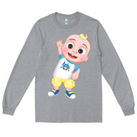 Heather Grey jj cocomelon babyshark Long Sleeve Tee - linhVisuals