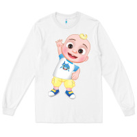 White jj cocomelon babyshark Long Sleeve Tee - linhVisuals