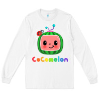 White cocomelon Long Sleeve Tee - linhVisuals