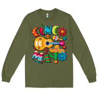 Army Green cinco de mayo mexican fiesta 5 de mayo t shirt Long Sleeve Tee - linhVisuals