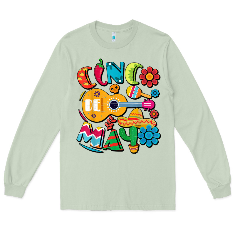 Cinco De Mayo Mexican Fiesta 5 De Mayo T Shirt Long Sleeve Tee by linhVisuals | Teevron