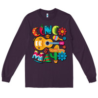 Plum cinco de mayo mexican fiesta 5 de mayo t shirt Long Sleeve Tee - linhVisuals