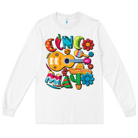 White cinco de mayo mexican fiesta 5 de mayo t shirt Long Sleeve Tee - linhVisuals