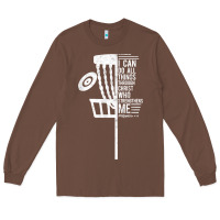 Chestnut christian disc golf i can do all things philippians 4 13 t shirt Long Sleeve Tee - linhVisuals