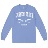 Colony Blue cannon beach oregon vintage nautical crossed oars t shirt Long Sleeve Tee - linhVisuals