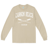 Mushroom cannon beach oregon vintage nautical crossed oars t shirt Long Sleeve Tee - linhVisuals