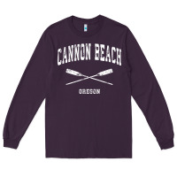 Plum cannon beach oregon vintage nautical crossed oars t shirt Long Sleeve Tee - linhVisuals
