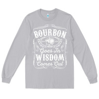 Moon Dust bourbon goes in wisdom comes out funny whiskey lover gift premium t sh Long Sleeve Tee - linhVisuals