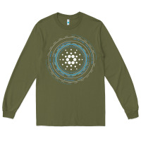 Army Green cardano ada crypto cryptocurrency t shirt Long Sleeve Tee - linhVisuals