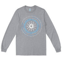 Heather Grey cardano ada crypto cryptocurrency t shirt Long Sleeve Tee - linhVisuals