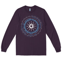 Plum cardano ada crypto cryptocurrency t shirt Long Sleeve Tee - linhVisuals