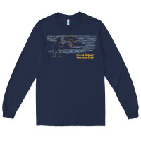 Navy caddyshack bushwood country club explosion t shirt Long Sleeve Tee - linhVisuals