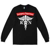 Emergency Department Nursing Er Registered Nurse Rn Caduceus Raglan Ba Long Sleeve Tee | Teevron