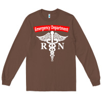 Chestnut emergency department nursing er registered nurse rn caduceus raglan ba Long Sleeve Tee - linhVisuals